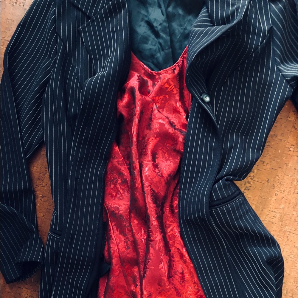 Vintage 90’s Chic Dressy Pinstripe Blazer ▪️▫️▪️▫️